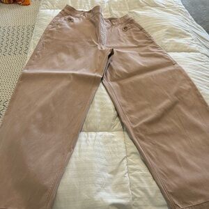Spanx stretch twill wide leg pants.